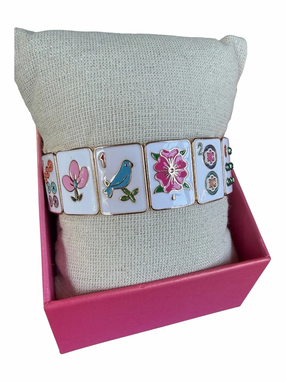 MAJONG TILE BRACELET -Stretch Bracelet - Highly Sought After 🌺 NWT 🌺